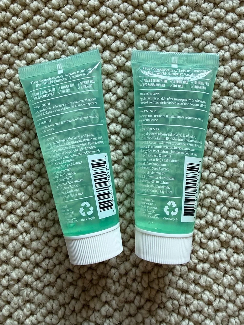 after sun cooling gel set of 2!